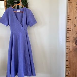 Son De Flor 100% line wrap dress